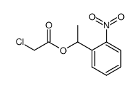 chloro-acetic acid 1-(2-nitro-phenyl)-ethyl ester Structure