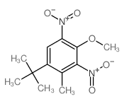 2-methoxy-4-methyl-1,3-dinitro-5-tert-butyl-benzene结构式