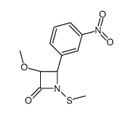 (3R,4S)-3-methoxy-1-methylsulfanyl-4-(3-nitrophenyl)azetidin-2-one Structure