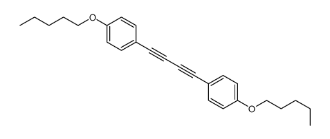 1-pentoxy-4-[4-(4-pentoxyphenyl)buta-1,3-diynyl]benzene Structure