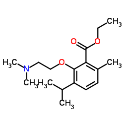 3-[2-(Dimethylamino)ethoxy]-p-cymene-2-carboxylic acid ethyl ester structure