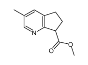 3-methyl-6,7-dihydro-5H-[1]pyrindine-7-carboxylic acid methyl ester结构式