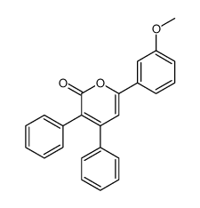 6-(3-methoxyphenyl)-3,4-diphenylpyran-2-one Structure