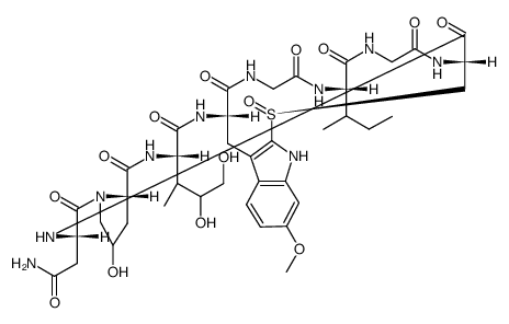 (S)-Sulfoxide 6'-O-methyl-α-amanitin结构式