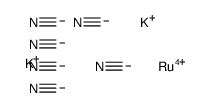 dipotassium hexakis(cyano-C)ruthenate结构式