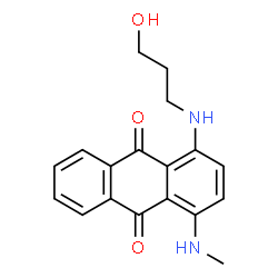 1-[(3-hydroxypropyl)amino]-4-(methylamino)anthraquinone Structure