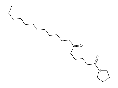 Pyrrolidine, 1-(1,6-dioxooctadecyl)- Structure