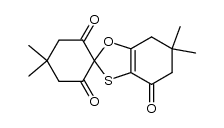 4',4',6,6-tetramethyl-6,7-dihydro-2'H,6'H-spiro[1,3-benzoxathiol-2,1'-cyclohexan]-2',4,6'(5H)-trion Structure