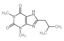 1,3-dimethyl-8-(2-methylpropyl)-7H-purine-2,6-dione picture