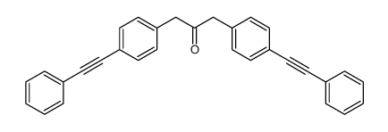 1,3-bis[4-(2-phenylethynyl)phenyl]propan-2-one Structure