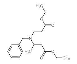 3-[Benzyl-(2-ethoxycarbonyl-ethyl)-amino]-butyric acid ethyl ester Structure