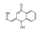 (1-hydroxy-4-oxidoquinoxalin-4-ium-2-ylidene)methyldiazene Structure