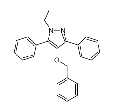 1-ethyl-3,5-diphenyl-4-phenylmethoxypyrazole Structure