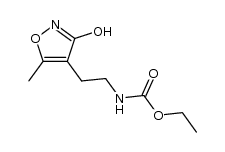 [2-(5-methyl-3-oxo-2,3-dihydro-isoxazol-4-yl)-ethyl]-carbamic acid ethyl ester结构式