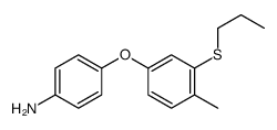 4-(4-methyl-3-propylsulfanylphenoxy)aniline Structure