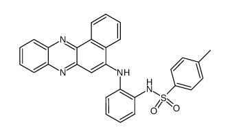 N-(2-benzo[a]phenazin-5-ylamino-phenyl)-toluene-4-sulfonamide Structure