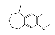 7-iodo-8-methoxy-5-methyl-2,3,4,5-tetrahydro-1H-3-benzazepine结构式