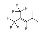 1,1,1,3-tetrafluoro-4-methyl-2-(trifluoromethyl)pent-2-ene结构式