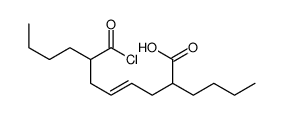 2-butyl-7-carbonochloridoylundec-4-enoic acid Structure