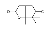 5-chloro-6,6,6a-trimethyl-3,3a,4,5-tetrahydrocyclopenta[b]furan-2-one Structure