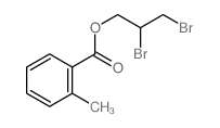 2,3-dibromopropyl 2-methylbenzoate Structure