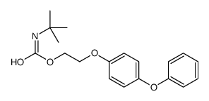 2-(4-phenoxyphenoxy)ethyl N-tert-butylcarbamate结构式