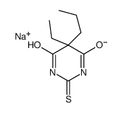 5-Ethyl-5-propyl-2-sodiothio-4,6(1H,5H)-pyrimidinedione Structure