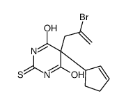 5-(2-Bromo-2-propenyl)-5-(2-cyclopentenyl)-2,3-dihydro-2-thioxo-4,6(1H,5H)-pyrimidinedione结构式