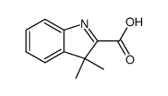 3,3-dimethyl-3H-indole-2-carboxylic acid结构式