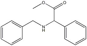 (2S)-Benzylamino-phenyl-acetic acid methyl ester结构式