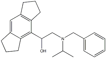 1,2,3,5,6,7-Hexahydro-α-[[(1-methylethyl)benzylamino]methyl]-s-indacene-4-methanol结构式