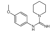 N'-(4-methoxyphenyl)piperidine-1-carboximidamide Structure