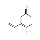 3-ethenyl-4-methylcyclohex-3-en-1-one结构式