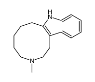 3-methyl-2,3,4,5,6,7,8,9-octahydro-1H-azecino[5,4-b]indole Structure