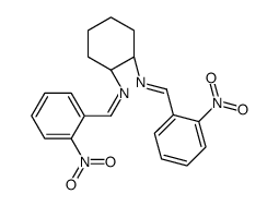 1-(2-nitrophenyl)-N-[(1R,2R)-2-[(2-nitrophenyl)methylideneamino]cyclohexyl]methanimine Structure