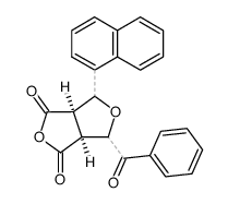 (3aS,6aR)-4-benzoyl-6-(naphthalen-1-yl)tetrahydro-1H,3H-furo[3,4-c]furan-1,3-dione Structure