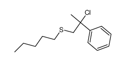 (2-chloro-2-phenylpropyl)(pentyl)sulfane Structure