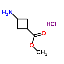 methyl trans-3-amino-cyclobutanecarboxylate hydrochloride structure