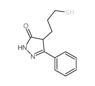 5-phenyl-4-(3-sulfanylpropyl)-2,4-dihydropyrazol-3-one structure