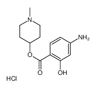 (1-methylpiperidin-4-yl) 4-amino-2-hydroxybenzoate,hydrochloride Structure