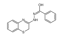 Benzoic acid, 2-(2H-1,4-benzothiazin-3-yl)hydrazide结构式