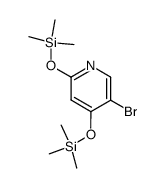 5-bromo-2,4-bis((trimethylsilyl)oxy)pyridine Structure