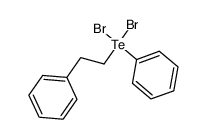 phenyl(2-phenylethyl)tellurium dibromide Structure