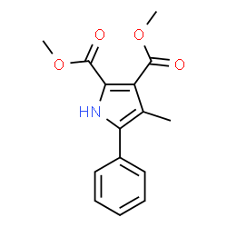 1H-Pyrrole-2,3-dicarboxylicacid,4-methyl-5-phenyl-,dimethylester(9CI) Structure