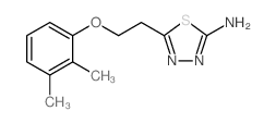 5-[2-(2,3-Dimethyl-phenoxy)-ethyl]-[1,3,4]-thiadiazol-2-ylamine structure