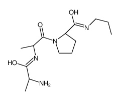 (2S)-1-[(2S)-2-[[(2S)-2-aminopropanoyl]amino]propanoyl]-N-propylpyrrolidine-2-carboxamide结构式