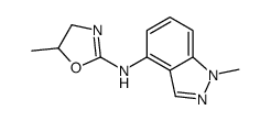 5-methyl-N-(1-methylindazol-4-yl)-4,5-dihydro-1,3-oxazol-2-amine结构式