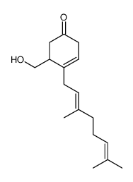 5-(hydroxymethyl)-4-geranyl-3-cyclohexenone结构式
