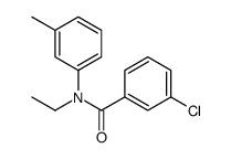 3-Chloro-N-ethyl-N-(M-tolyl)benzamide结构式