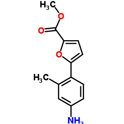 5-(4-AMINO-2-METHYL-PHENYL)-FURAN-2-CARBOXYLIC ACID METHYL ESTER结构式